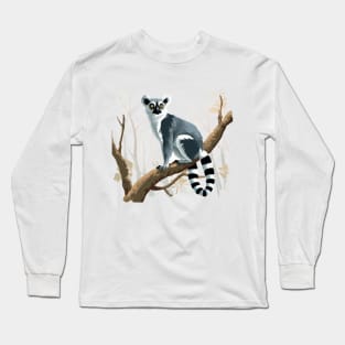 Ruffed Lemur Long Sleeve T-Shirt